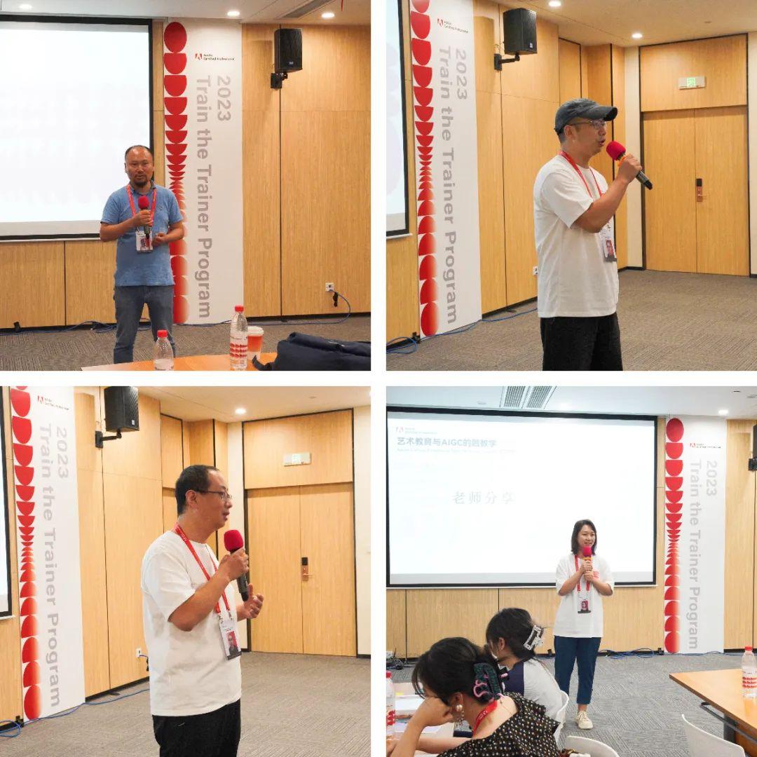 优秀老师代表也上台发表了他们的参培感悟，直言最大收获就是深刻理解了AI，掌握了可直接结合实际教学工作的方法和工具，并对未来充满信心。